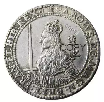 Посеребренная/позолоченная медаль 1643 года YYBCB