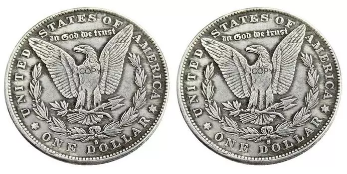 Серебряные копии монет США "Двойные Орлы Моргана"