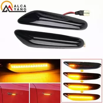 Последовательный мигающий светодиодный указатель поворота, боковой габаритный фонарь для BMW E60 E61 E90 E91 E87 E81 E83 E84 E88 E92 E93 E82 E46 1 3 5 серии