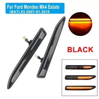 Последовательный светодиодный динамический указатель поворота, боковой габаритный фонарь для Ford Mondeo Mk4 Hatchback Saloon Estate (BA7) 2007-2015