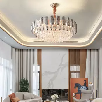 Пост-модерн освещение роскошная люстра для гостиной хрустальная лампа простая столовая роскошная люстра для спальни освещение