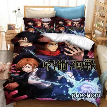 Постельное белье с 3D-принтом аниме джуютсу кайсен, комплект с пододеяльником, наволочками, цельный Комплект постельного белья, размеры s, постельное белье, K255