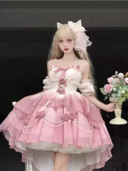 Постепенно разнообразное розовое цветочное свадебное платье с вырезами спереди, короткое сзади, пышное тяжелое платье