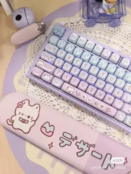 Постепенный Кот колпачок для клавиш милый подарок 139 клавиш PBT MOA высота колпачок для клавиш Сделай Сам креативная для 61/87/104/108 Alice механическая клавиатура колпачки