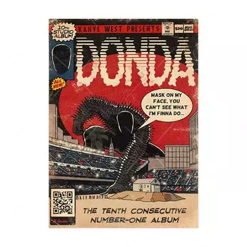 Постер Kanye West Angel Wall