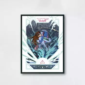 Постер Overwatch D.Va, Ramattra, Mercy, Widowmaker печать на холсте