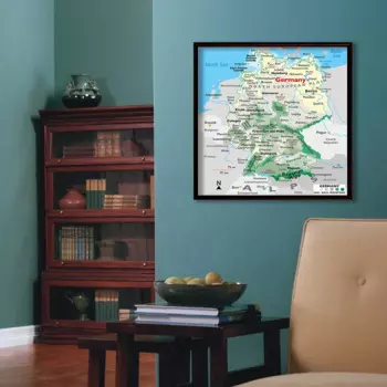 Постер с изображением германской карты, 60 х60 см