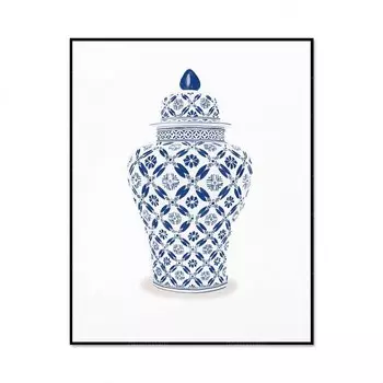 Постер "Сине-белая банка имбиря" ReachMani