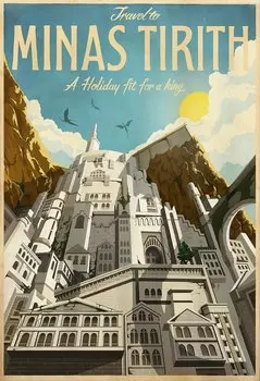 Постер Властелин колец печать на холсте