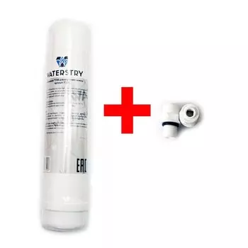 Постфильтр фильтра для воды с обратным осмосом InLine T33 2,5" увеличенный, угольнй без фитингов. Подходит для Барьер Осмо