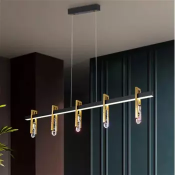 Постмодернистская лампа, роскошные медные хрустальные подвесные светильники, скандинавское домашнее внутреннее освещение, гостиная, кухня, столовая, светодиодная люстра