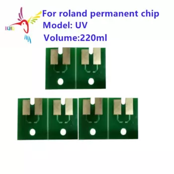Постоянный УФ-чип 220 мл, совместимый с фотографией Roland Versa LEC-54/LEC-330/LEC-300/LEJ-640/LEF-20, картридж для печати