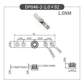 Потайной шарнир FASOUCOTH из нержавеющей стали с постоянным точечным замком и поворотным механизмом на 360 градусов