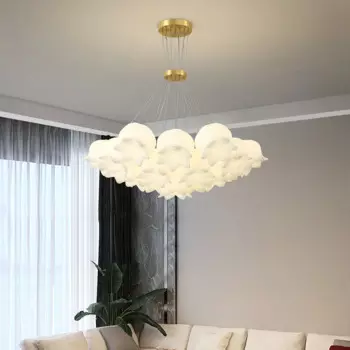 Потолочная люстра для гостиной с красным кремом