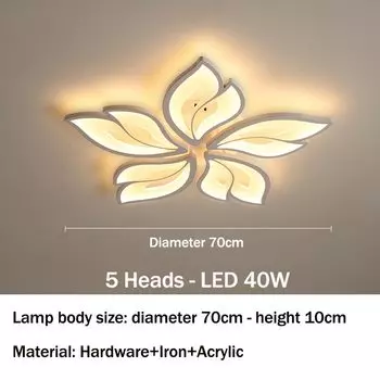 Потолочная люстра Gaobi, матовая, скандинавский стиль