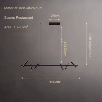 Потолочная люстра JIANKEXING круглая черная