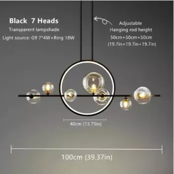 Потолочная люстра JIANKEXING стеклянная