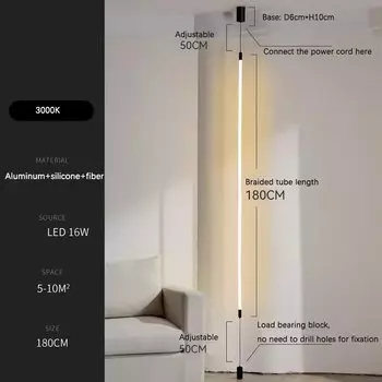 Современная Минималистичная прикроватная лампа в скандинавском стиле, креативная Потолочная люстра для гостиной, фойе из тканого волокна и силикона, напольная лампа
