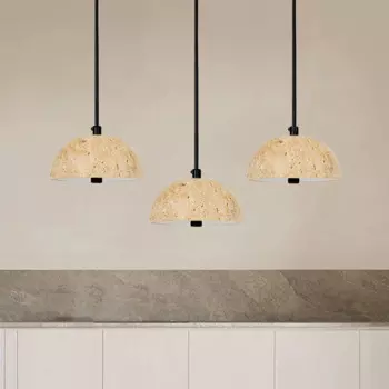Потолочная Подвесная лампа Wabi Sabi Yellowstone, 3 головки, Европейский минималистический студийный комбинированный светодиодный светильник для ресторана