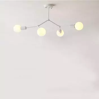 Потолочные светильники ASANZUO, 3/4/6 головок, черный/белый, металл