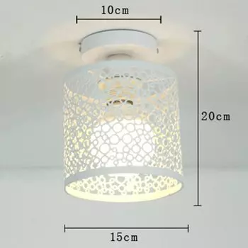 Потолочные светильники MengJay черные кованые