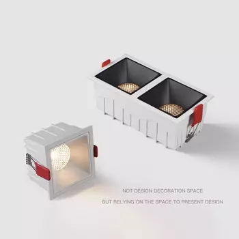 Потолочные светильники OEMG квадратные LED 2х10W 3х10W теплый/натуральный/холодный белый