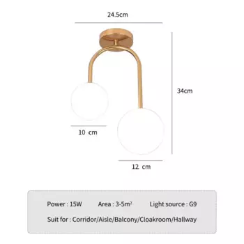 Потолочные светильники PDQ скандинавские стеклянные шары