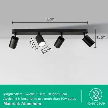 Потолочный светильник CANMEIJIA, черный, алюминий