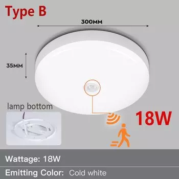 Потолочный светильник CHENBEN с датчиком движения 220В