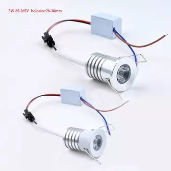 Потолочный светильник HKOSM 3Вт, регулируемая яркость, алюминий, теплый белый