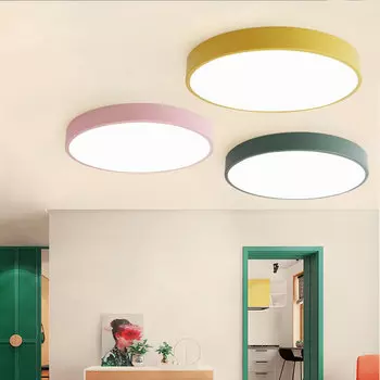 Потолочный светильник JKGBL, диаметр 230 мм, теплый свет