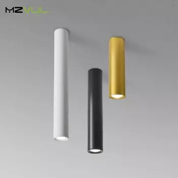Потолочный светильник Mzvul, алюминиевый, черный, 5 Вт