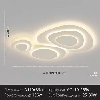 Потолочный светильник для гостиной, комнатное освещение для спальни, столовой, лампа с белым молочным ветром, домашний декор, светодиодное освещение, лампа