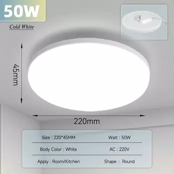 Потолочный светильник NoEnName_Null квадратный 72Вт