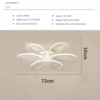 Потолочный светильник Sanoni шесть лепестков