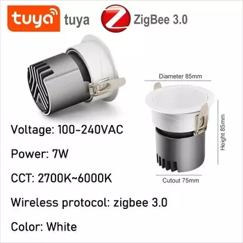 Потолочный светодиодный светильник ALZLZLAC Zigbee, регулируемая яркость