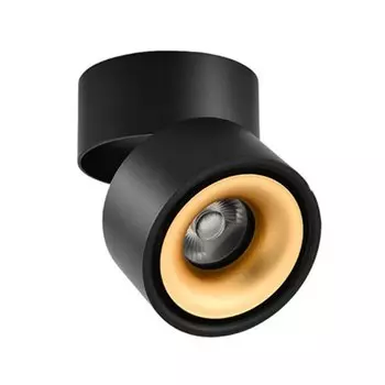 Потолочный светодиодный светильник DBF, черный/белый, алюминий, 7/10/12/15 Вт