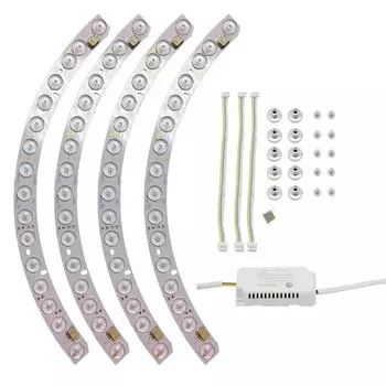 Потолочный вентилятор с подсветкой JHC 6Вт+12Вт 4шт