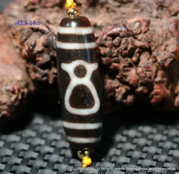 Power Energy Тибетский Старый Агат Богатство Бог быть богатым символом бусины дзи амулет подходит для браслета высшего качества BGD0713A17