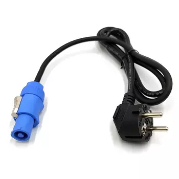 Powercon кабель питания GZYLIGHTING 3-х жильный 1,2 м черный