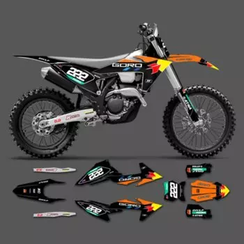 Powerzone Custom Team мотоциклетные графические наклейки, наборы наклеек для KTM EXC XCW 2024 2025 2026 SX SXF 2023 2024 2025