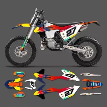 Powerzone мотоциклетная команда графические фоны наклейки Стикеры Наборы для KTM EXC EXCF XCW 2017 2018 2019 SX SXF 2016 2017 2018