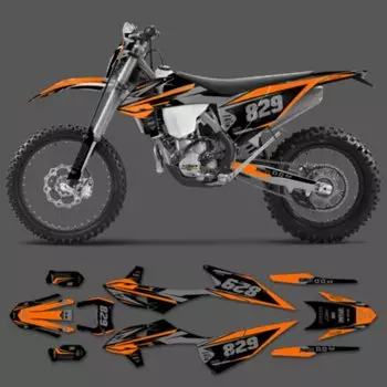 Powerzone пользовательские фоны графические наклейки наборы наклеек для KTM EXC XCW 2020 2021 2022 2023 SX SXF 2019 2020 2021 2022