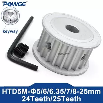 POWGE Шкив ГРМ HTD 5M 24/25 зубов