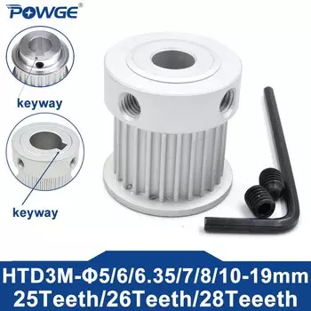 POWGE Шкив ГРМ HTD 3M 15 зубов