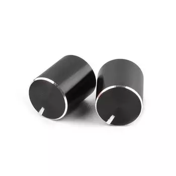 Поворотные ручки потенциометров OOTDTY, черные, металлические, 5 шт.