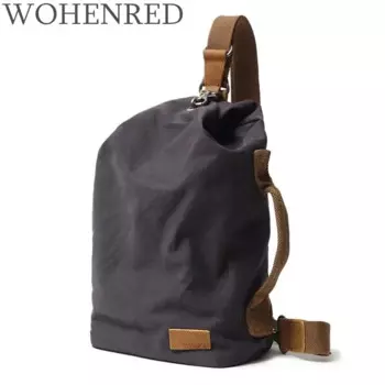 Повседневная мужская сумка-мессенджер слинг, винтажная холщовая дорожная сумка-Органайзер, многофункциональная Мужская нагрудная сумка через плечо