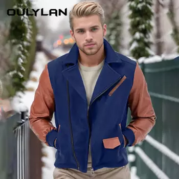 Повседневная одежда с длинным рукавом, весенне-осенняя куртка, верхняя одежда на молнии с цветными застежками, Трендовое пальто из искусственной кожи, модный топ, куртка