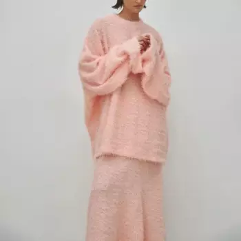 Повседневная розовая юбка для женщин, комплект из 2 предметов, элегантная рубашка с длинным рукавом и длинная юбка с высокой талией, костюм, Y2k юбка, женская одежда