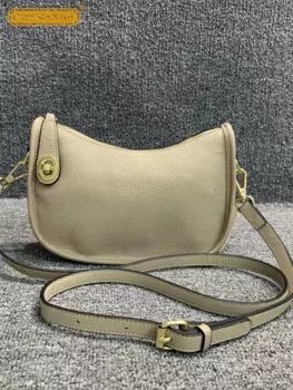 Повседневная женская сумка через плечо из натуральной воловьей кожи, дамские розовые миниатюрные сумки через плечо с клапаном, маленькая сумка-мессенджер на молнии с ремешком